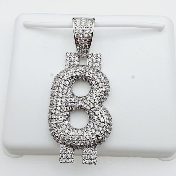 "14K Gold Plated Cubic Zircon Pendant, INUS1BR100 - Picture 5 of 9